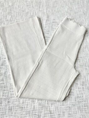 House of Harlow 1960 Ivory Cream Textured Wide High Rise Pants 🪽 Size Small